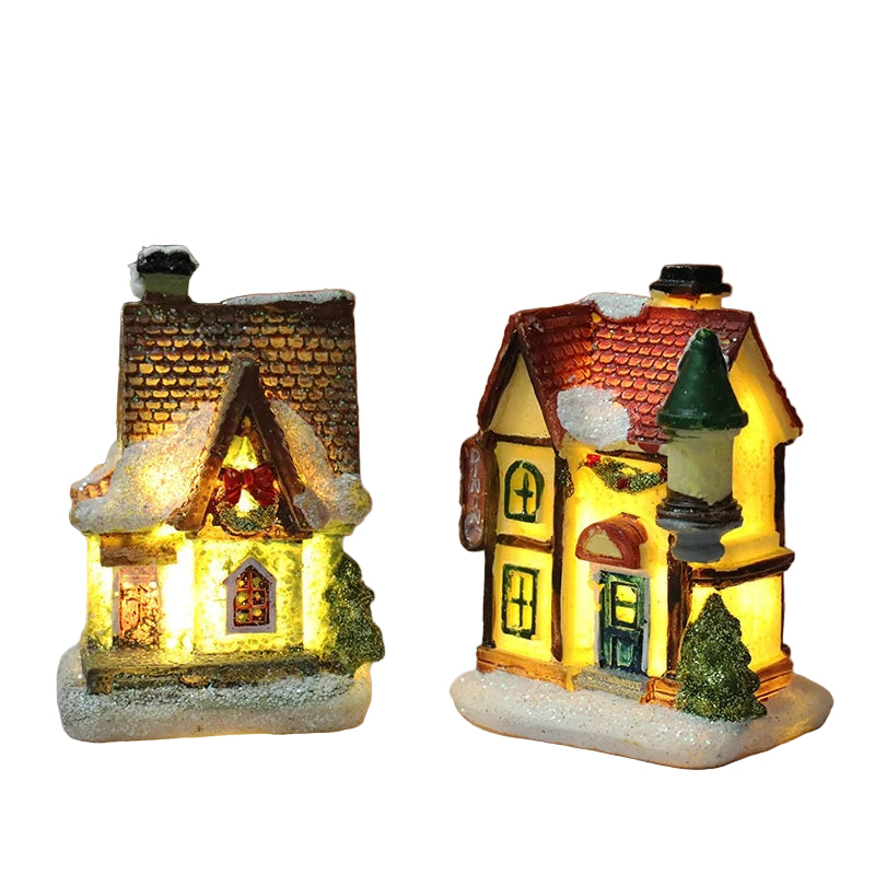 Leuchtendes Weihnachts-Dekohaus