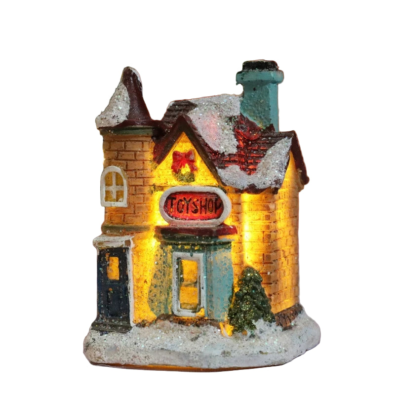 Leuchtendes Weihnachts-Dekohaus