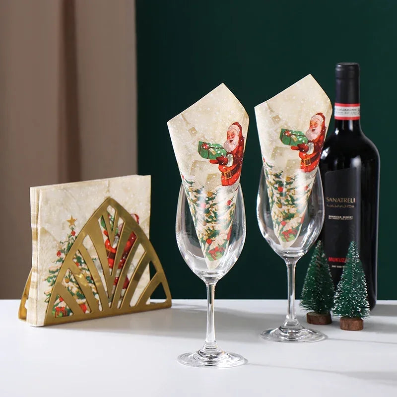 Servietten mit Weihnachtsmann