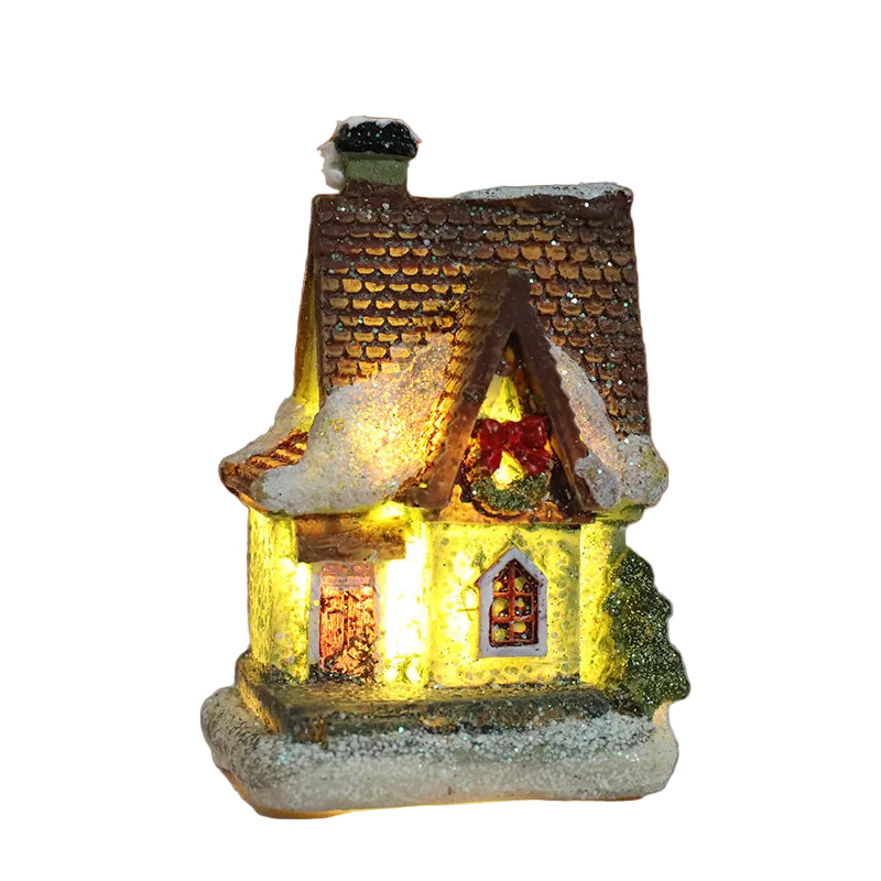 Leuchtendes Weihnachts-Dekohaus