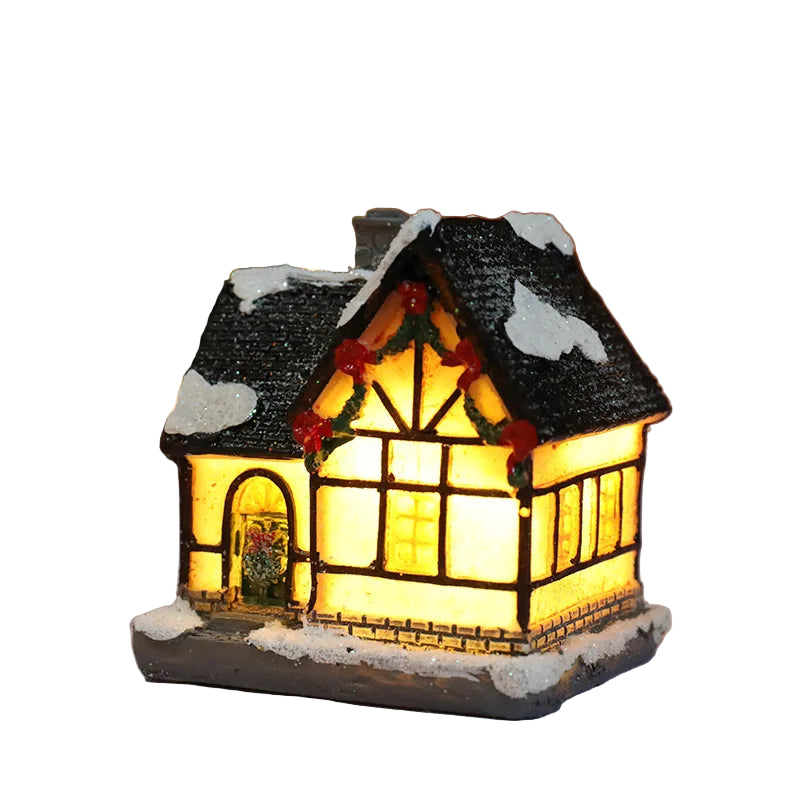 Leuchtendes Weihnachts-Dekohaus