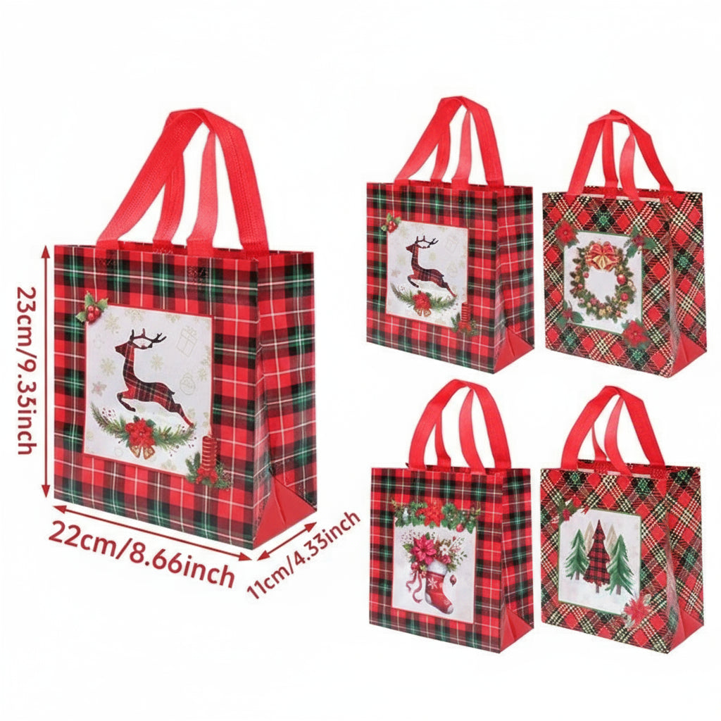 4er-Set Weihnachts-Geschenktaschen