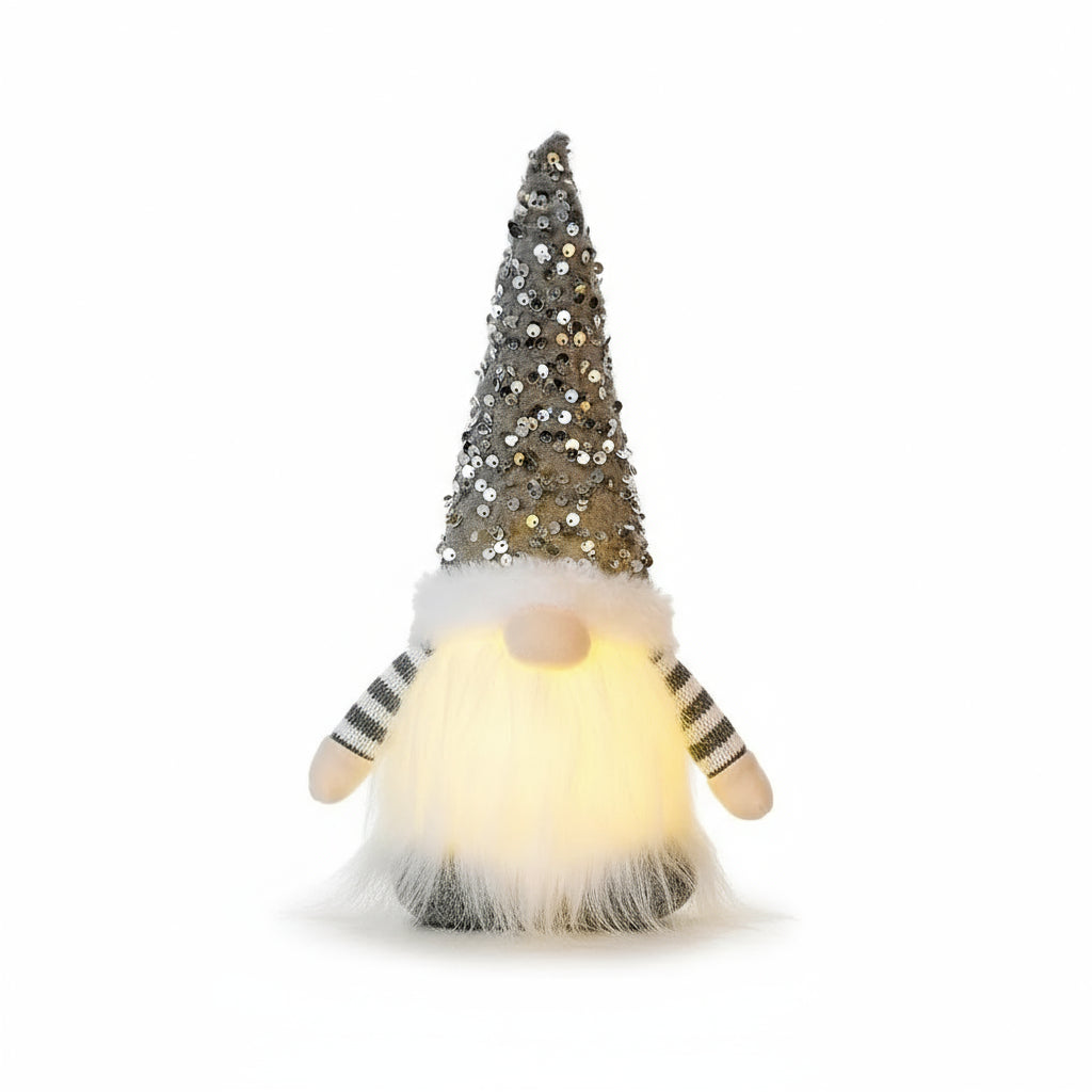 Weihnachtszwerg Glitzermütze