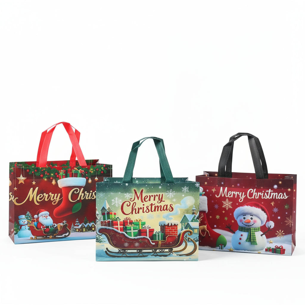 4er-Set Weihnachts-Geschenktaschen