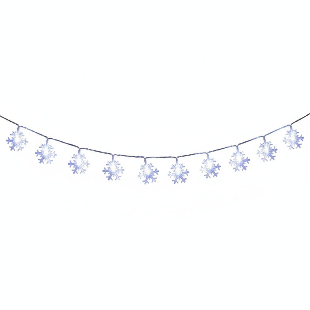 LED Schneeflocken-Lichterkette
