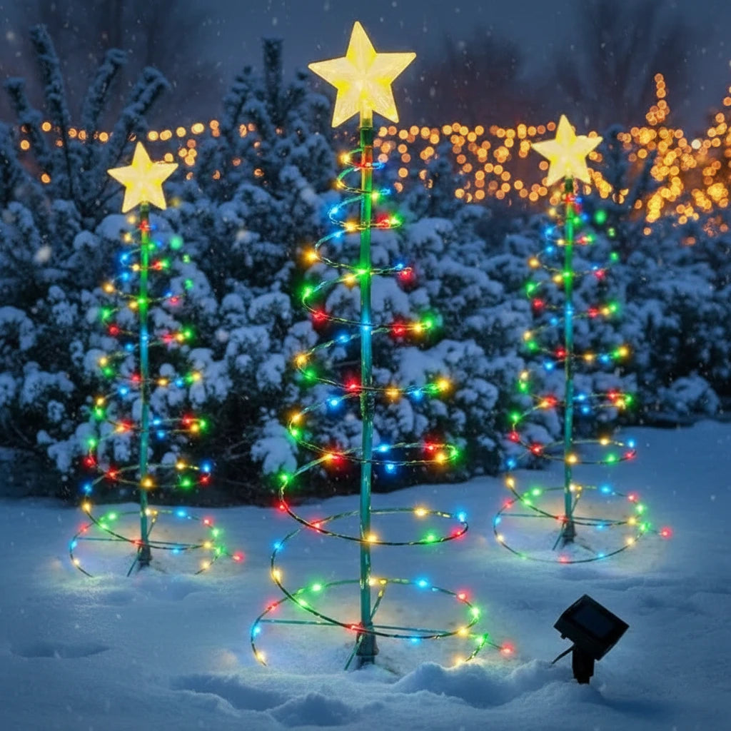Solar LED Weihnachtsbaum Licht