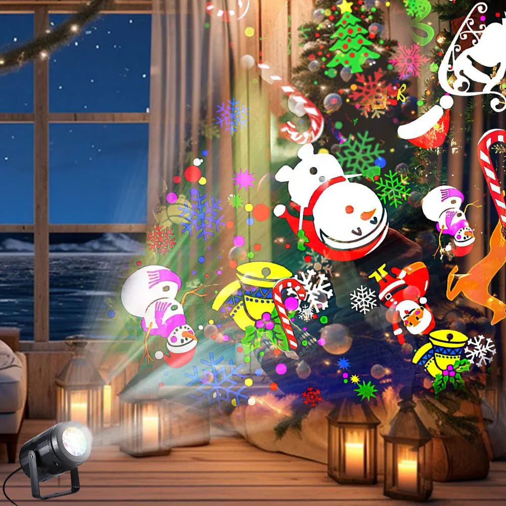 Weihnachts-Projektorlicht mit 16 Motiven