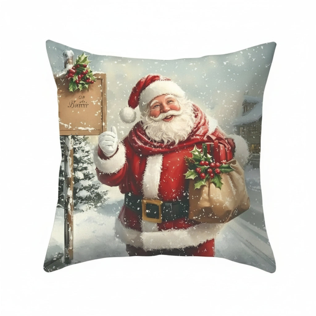 Weihnachtsmann-Kissenbezug