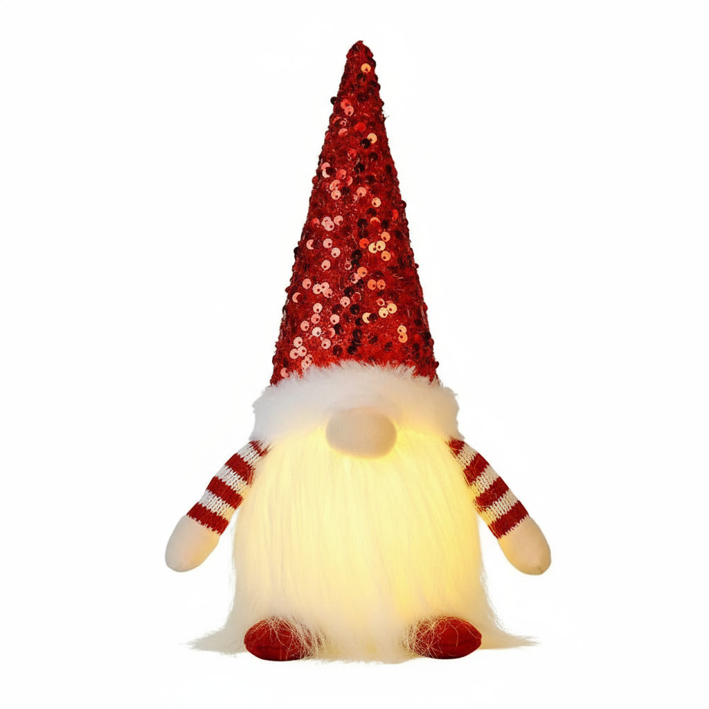 Weihnachtszwerg Glitzermütze