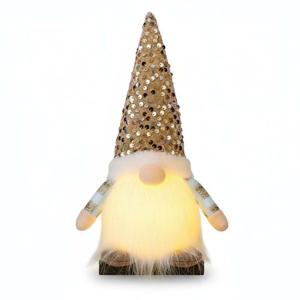 Weihnachtszwerg Glitzermütze