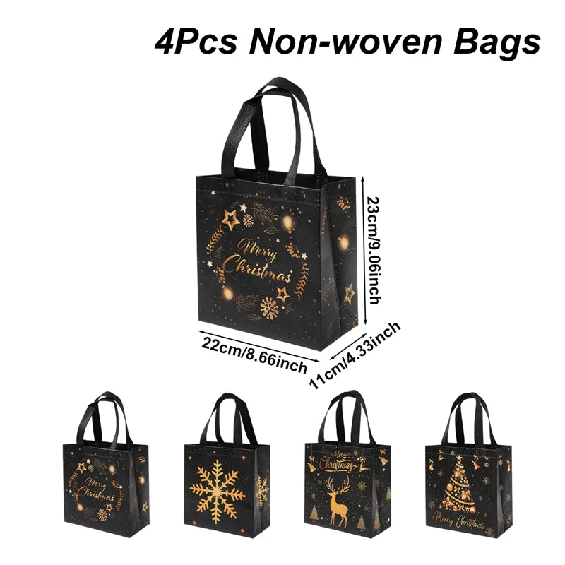 4er-Set Weihnachts-Geschenktaschen