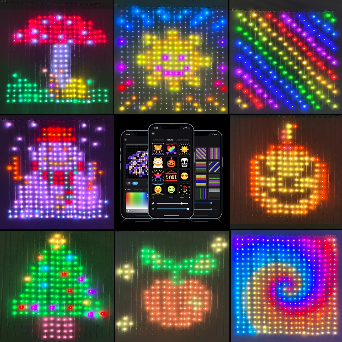 Smart LED Lichterkette Farbwechsel, APP-Steuerung