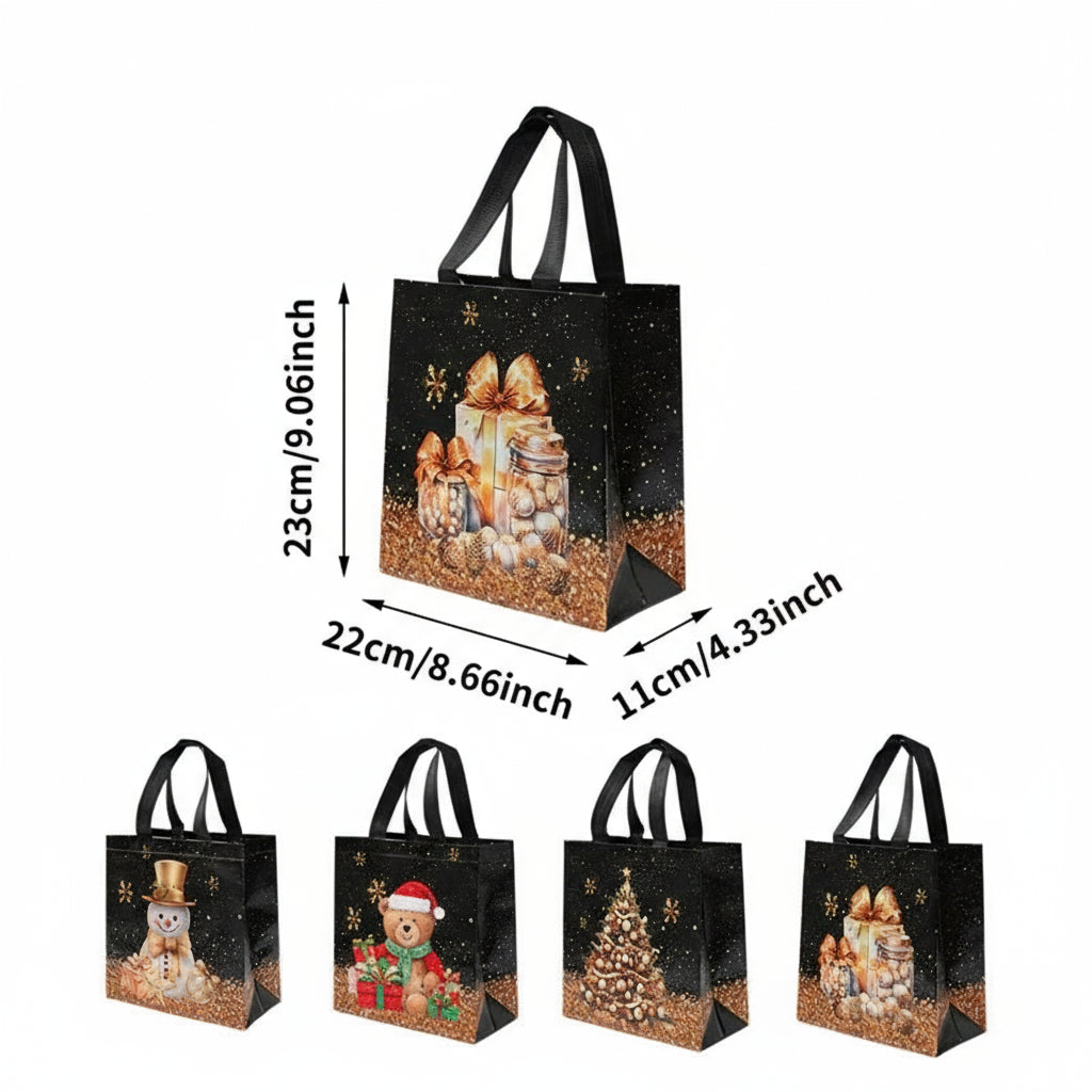 4er-Set Weihnachts-Geschenktaschen