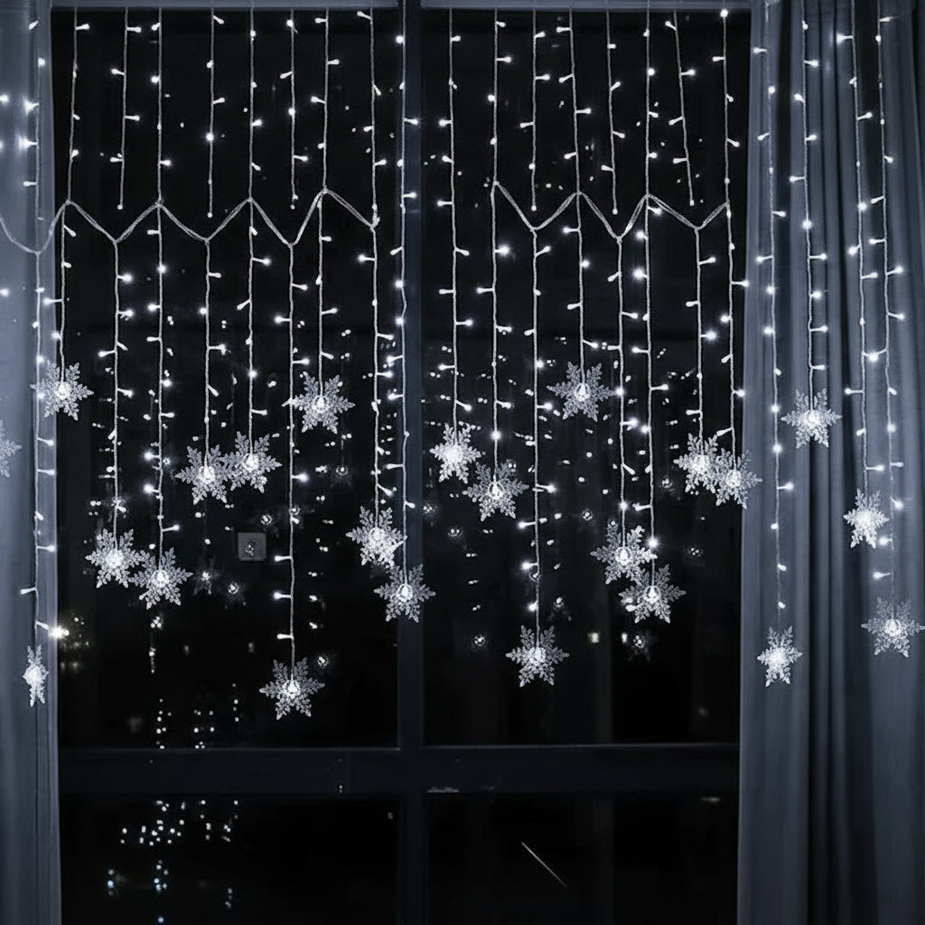 LED-Schneeflocken-Lichterkette