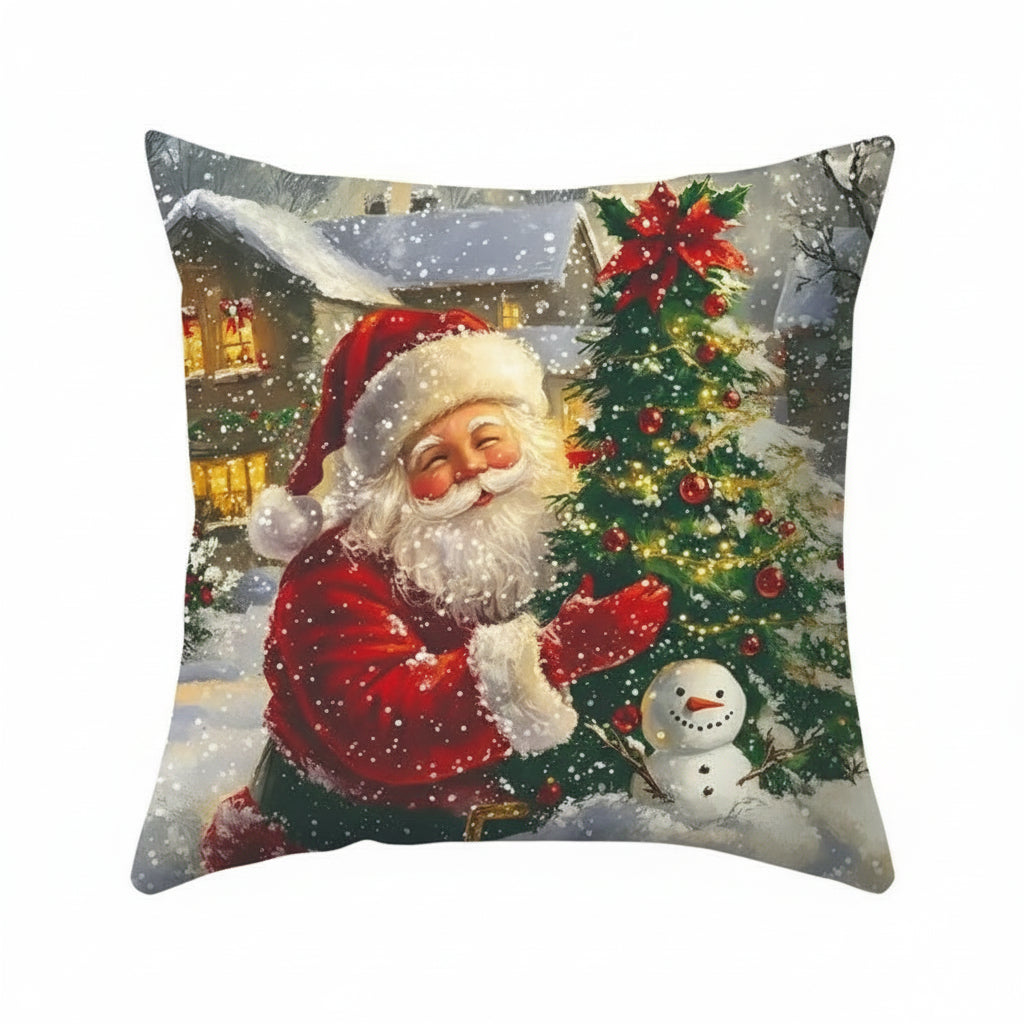 Weihnachtsmann-Kissenbezug