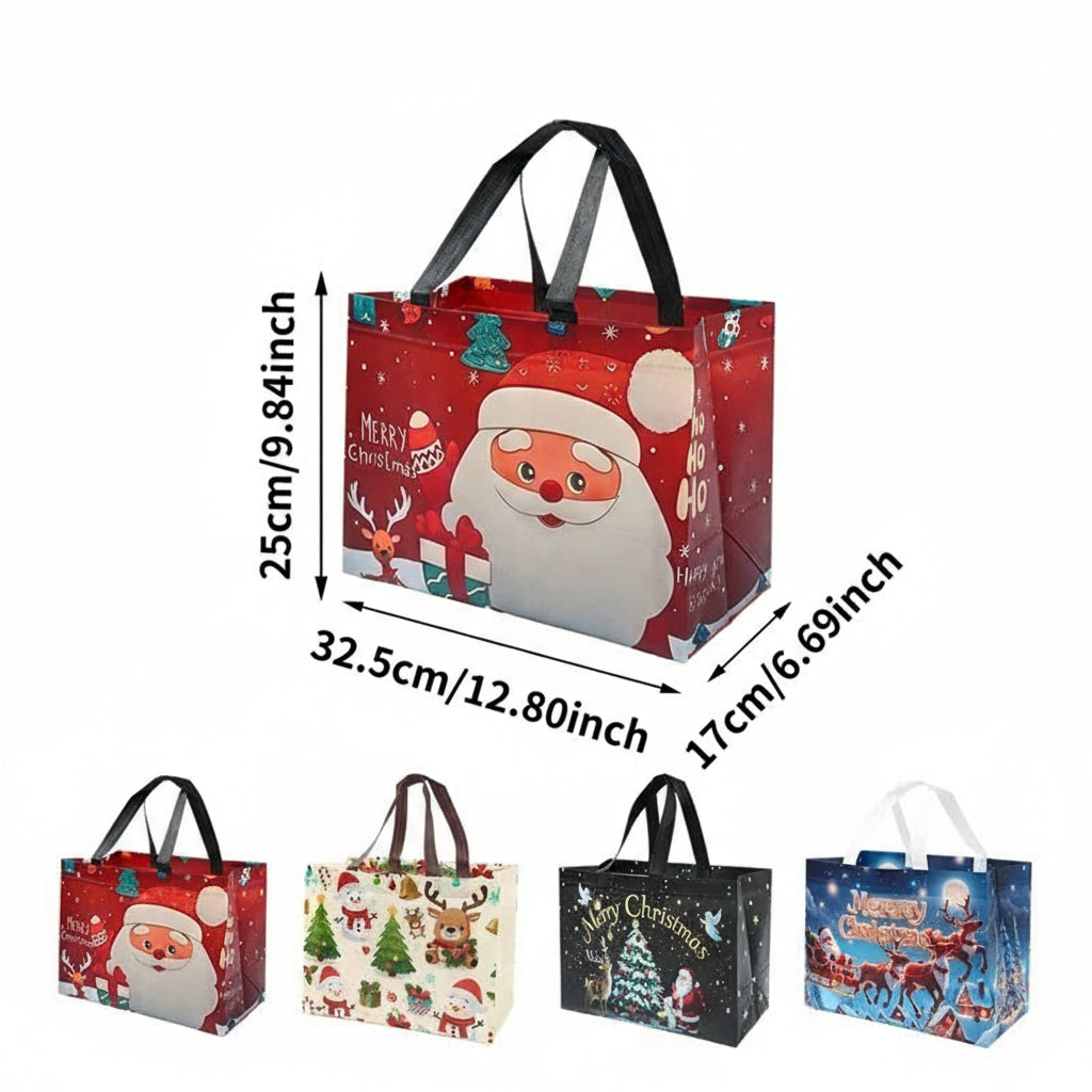 4er-Set Weihnachts-Geschenktaschen