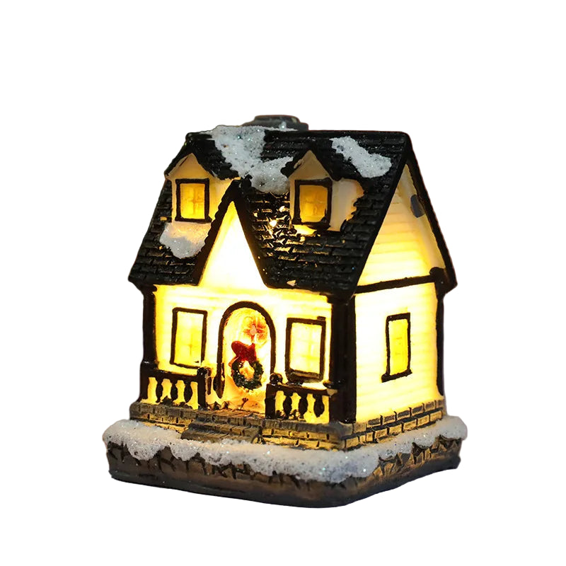 Leuchtendes Weihnachts-Dekohaus