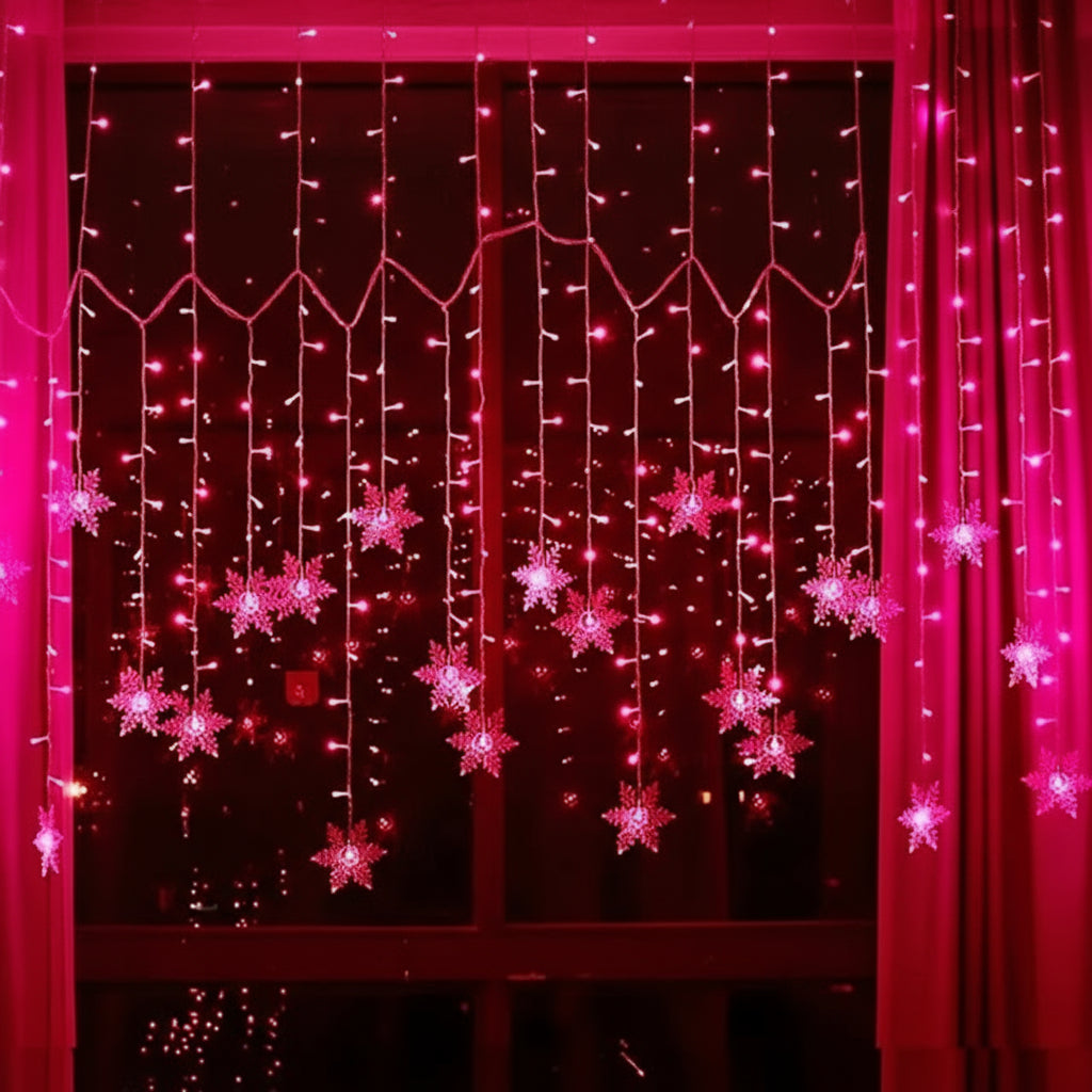 LED-Schneeflocken-Lichterkette