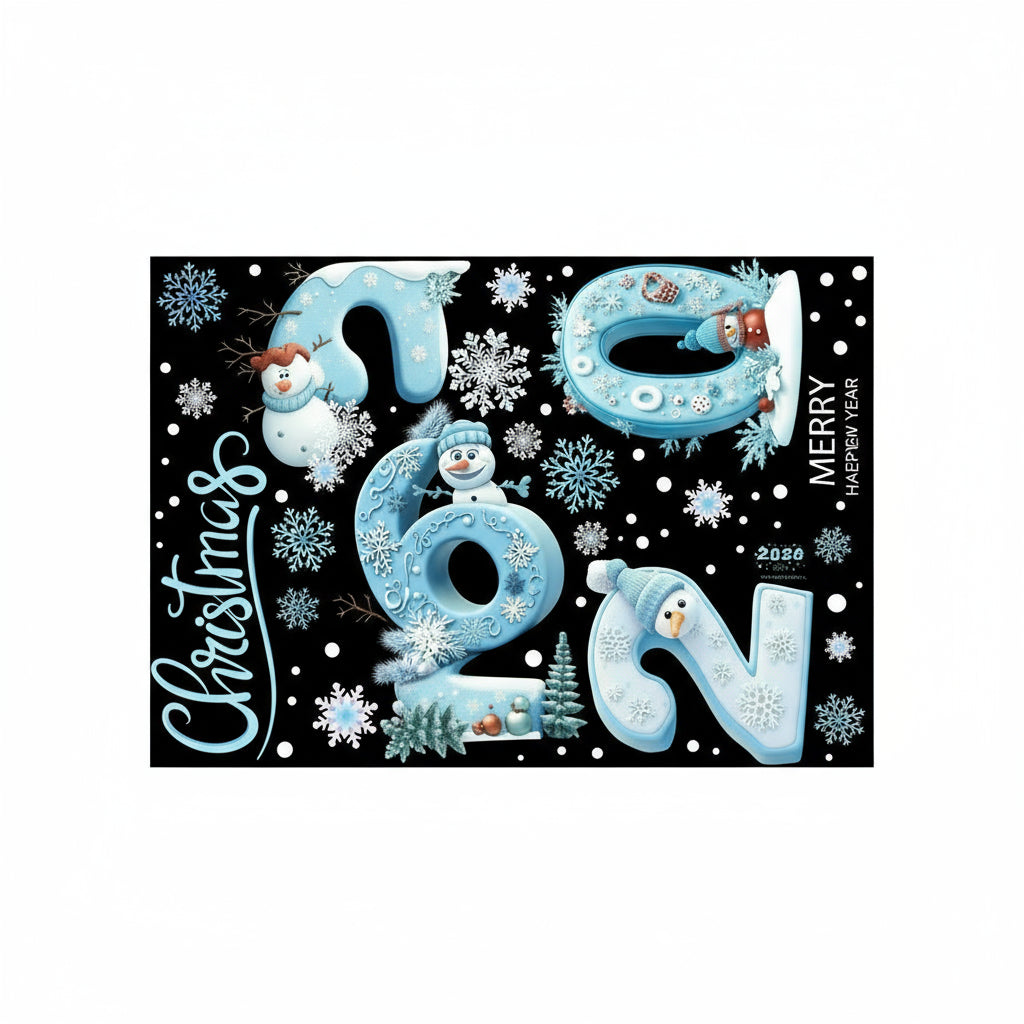 Weihnachtsfenster-Aufkleber