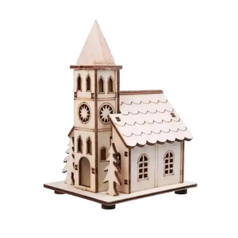 LED Weihnachts-Holzhaus