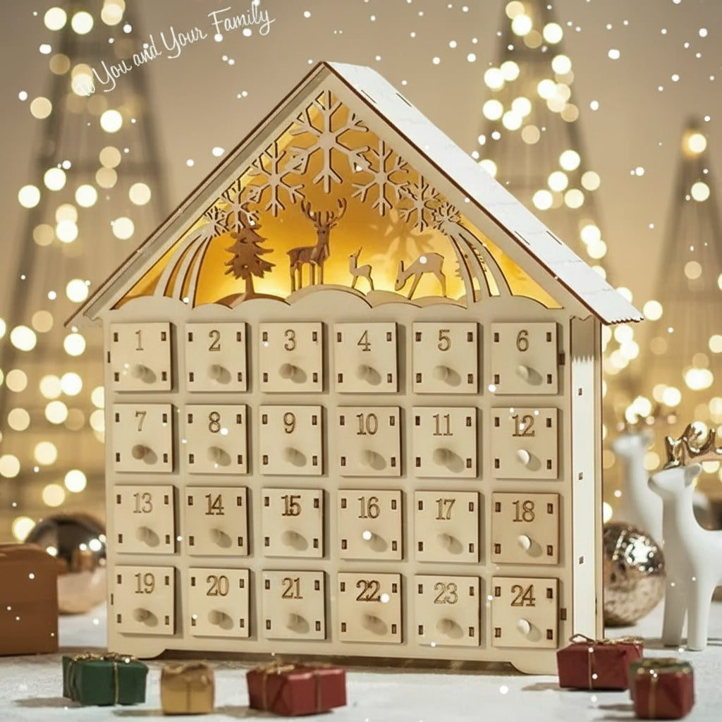 Adventskalender aus Holz