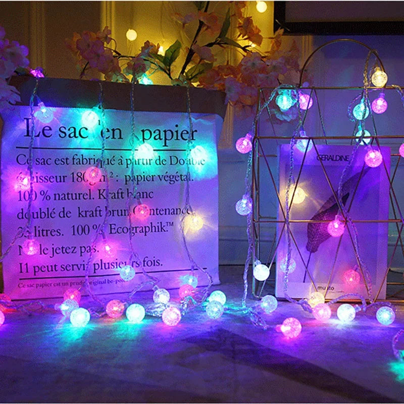 Kristallkugeln LED Lichterkette