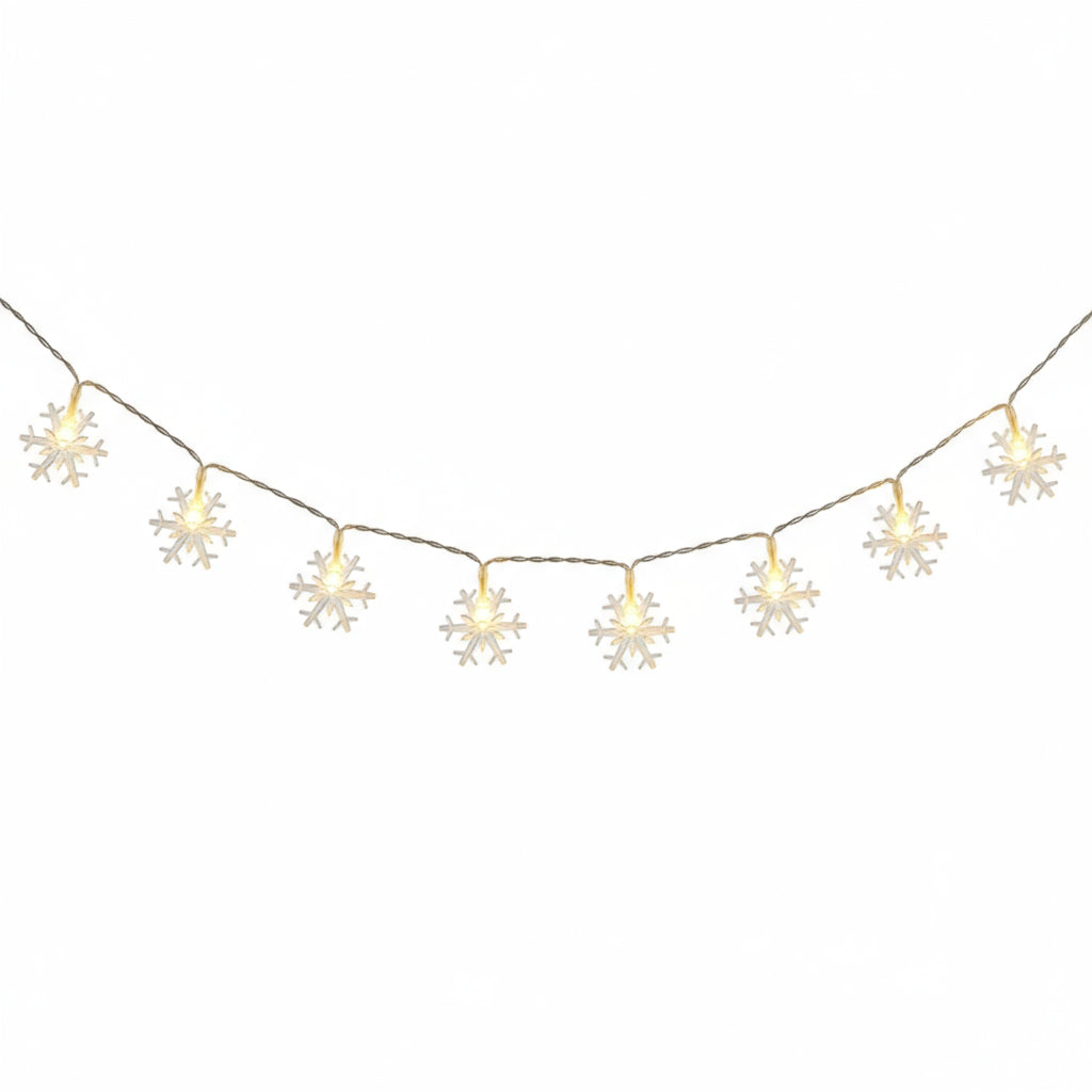 LED Schneeflocken-Lichterkette