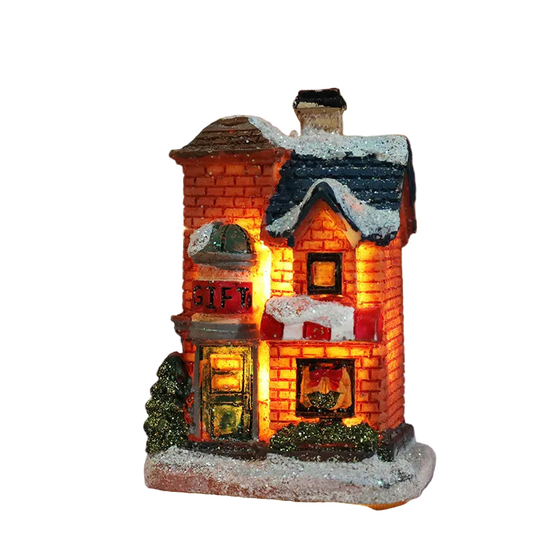 Leuchtendes Weihnachts-Dekohaus