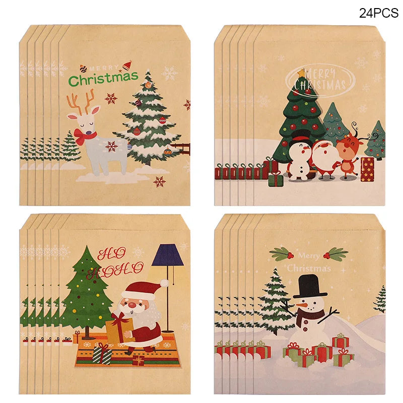 Weihnachts-Geschenktüten 24 Stück