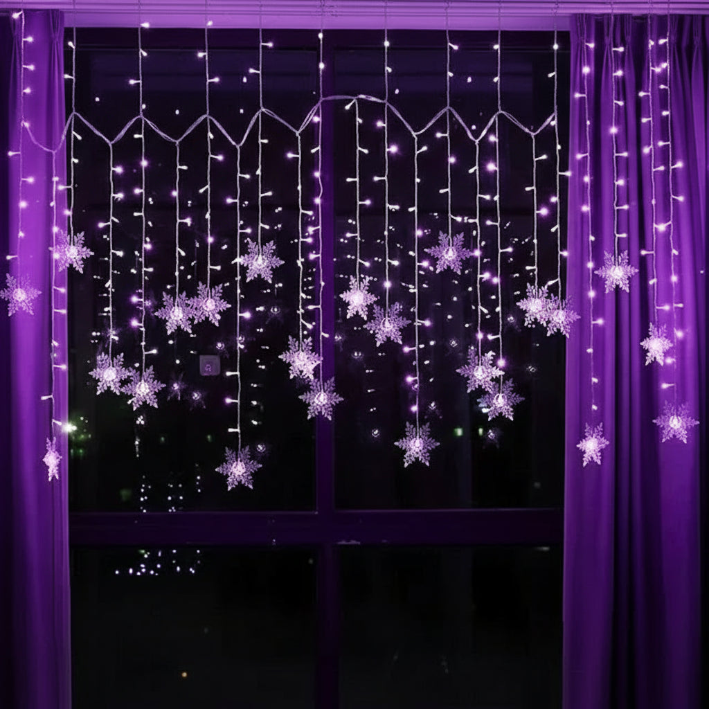 LED-Schneeflocken-Lichterkette